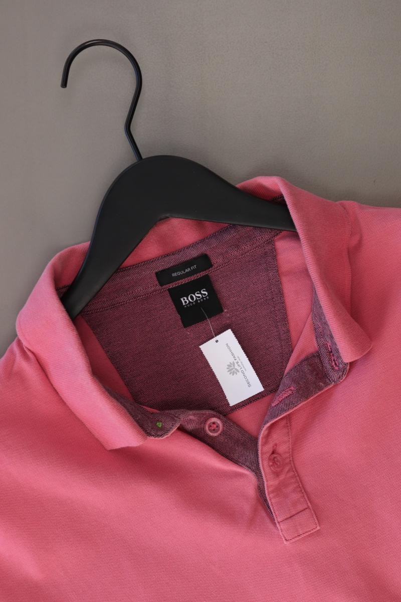 BOSS by Hugo Boss Poloshirt für Herren Gr. XXL Kurzarm rosa aus Baumwolle