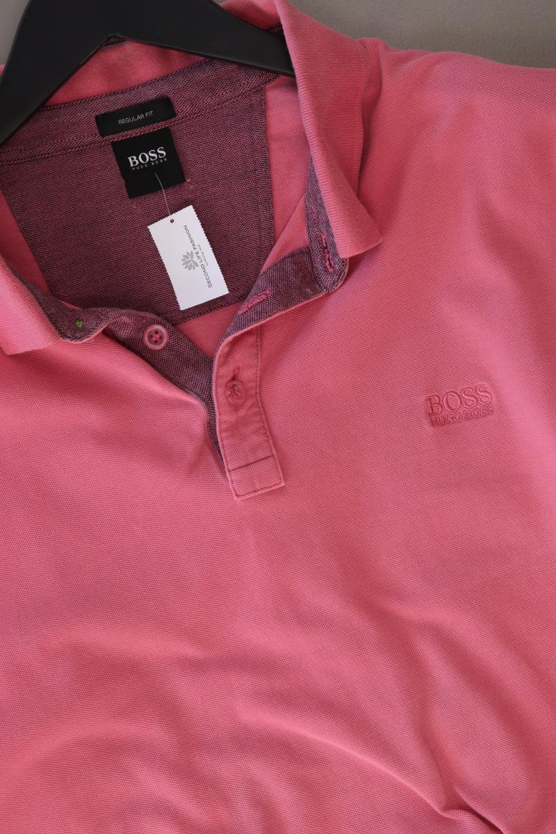 BOSS by Hugo Boss Poloshirt für Herren Gr. XXL Kurzarm rosa aus Baumwolle