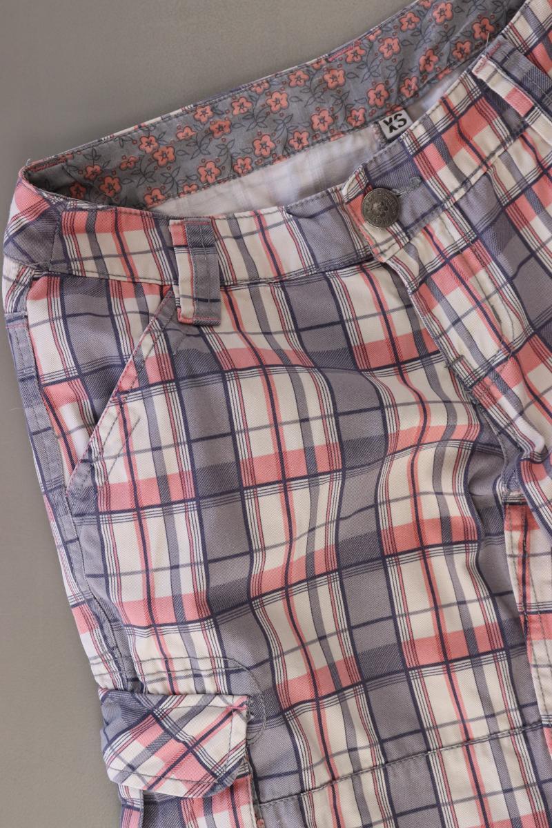 Fresh Made Cargoshorts Gr. XS kariert rosa aus Baumwolle