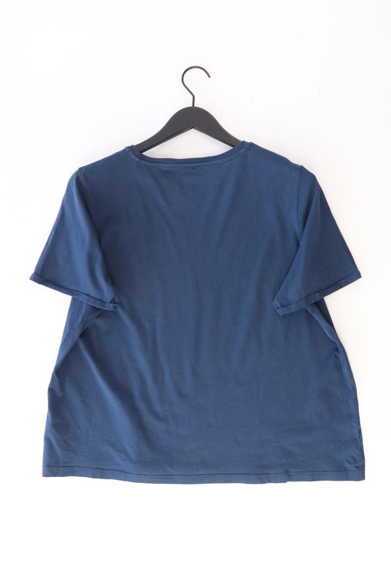 Tom Tailor Printshirt Gr. XXXL Kurzarm blau aus Baumwolle