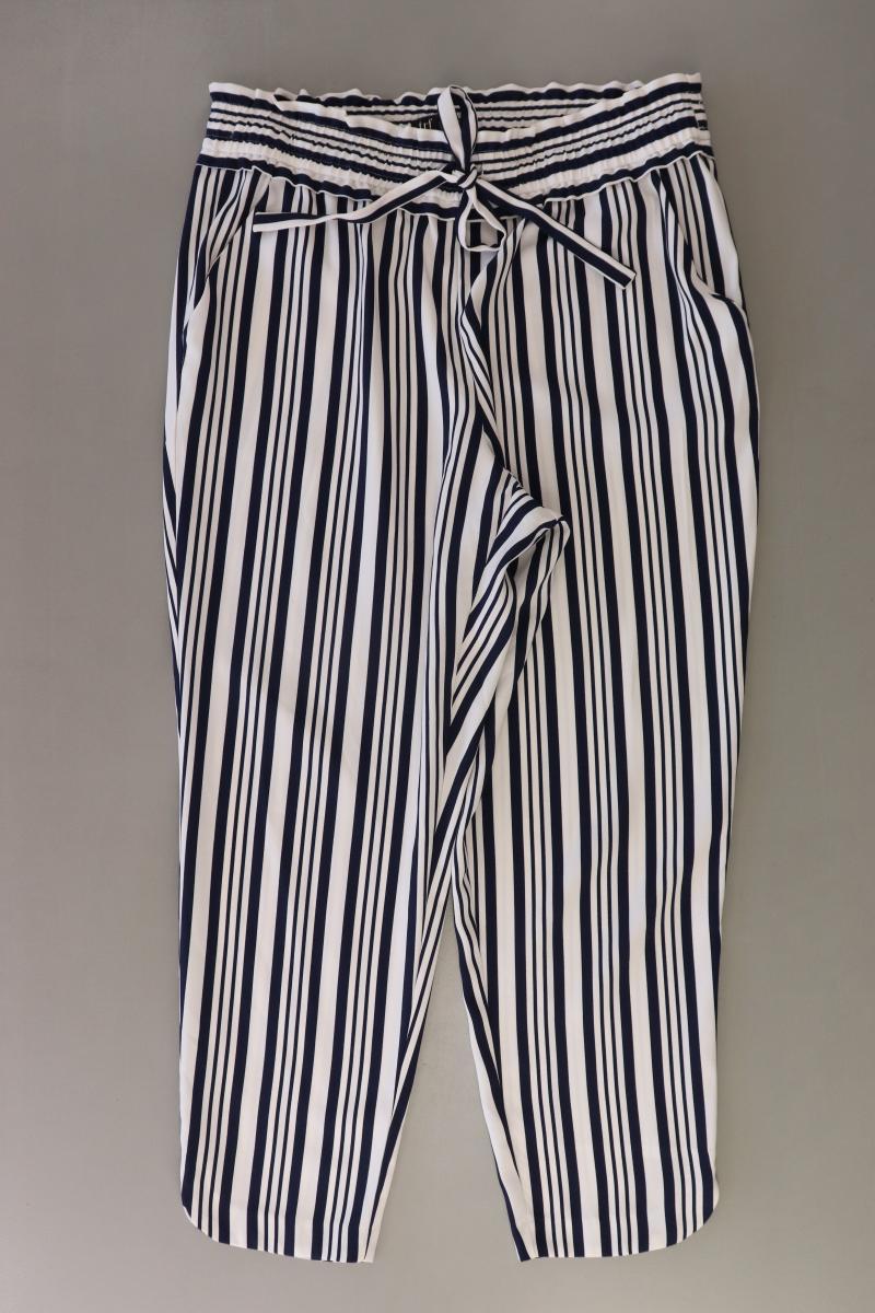 Zara Stoffhose Gr. L gestreift blau aus Polyester