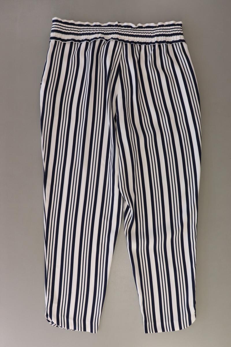 Zara Stoffhose Gr. L gestreift blau aus Polyester