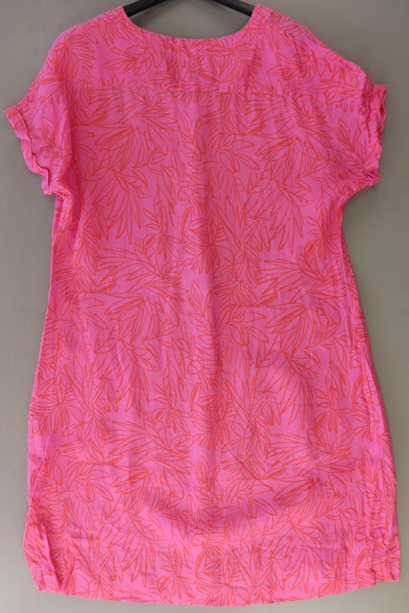 Galeria Leinenkleid Gr. 46 Kurzarm pink