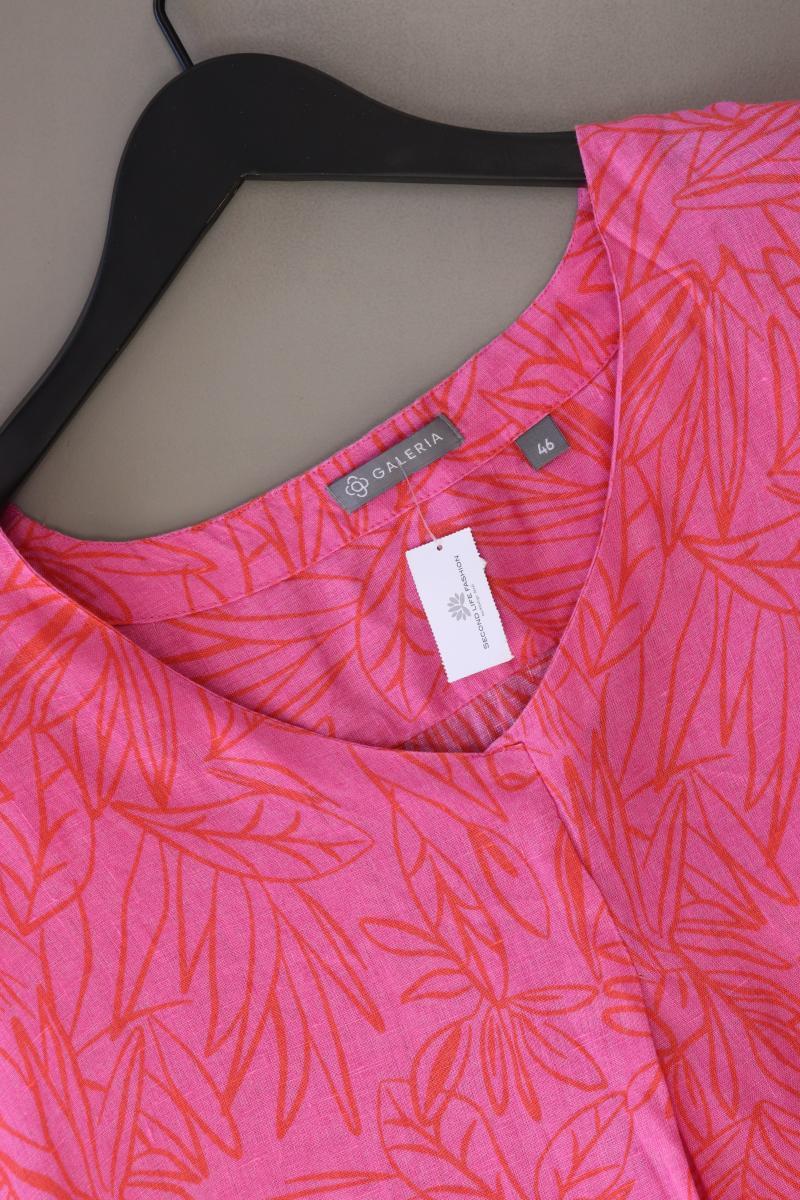 Galeria Leinenkleid Gr. 46 Kurzarm pink