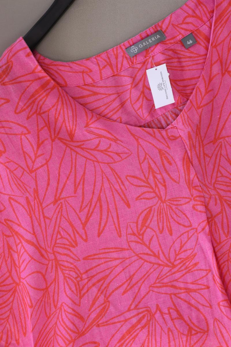 Galeria Leinenkleid Gr. 46 Kurzarm pink