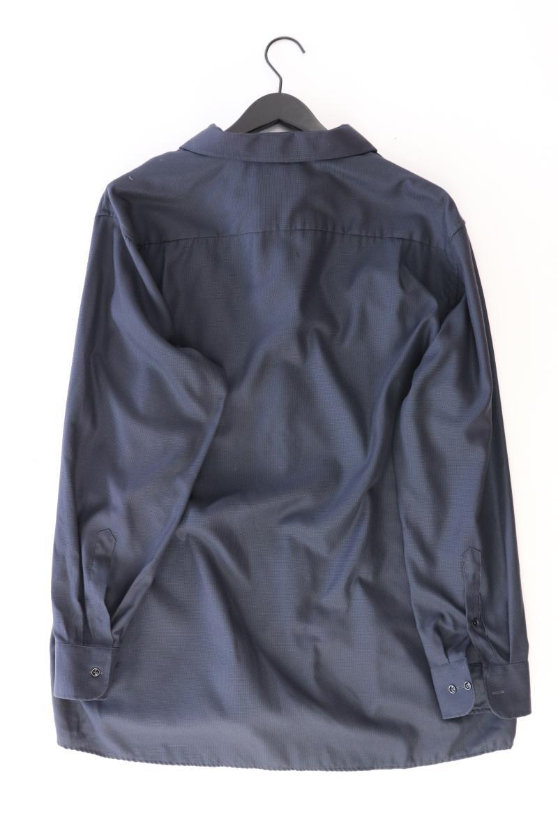 Casa Moda Langarmhemd für Herren Gr. Hemdgröße 46 blau aus Baumwolle