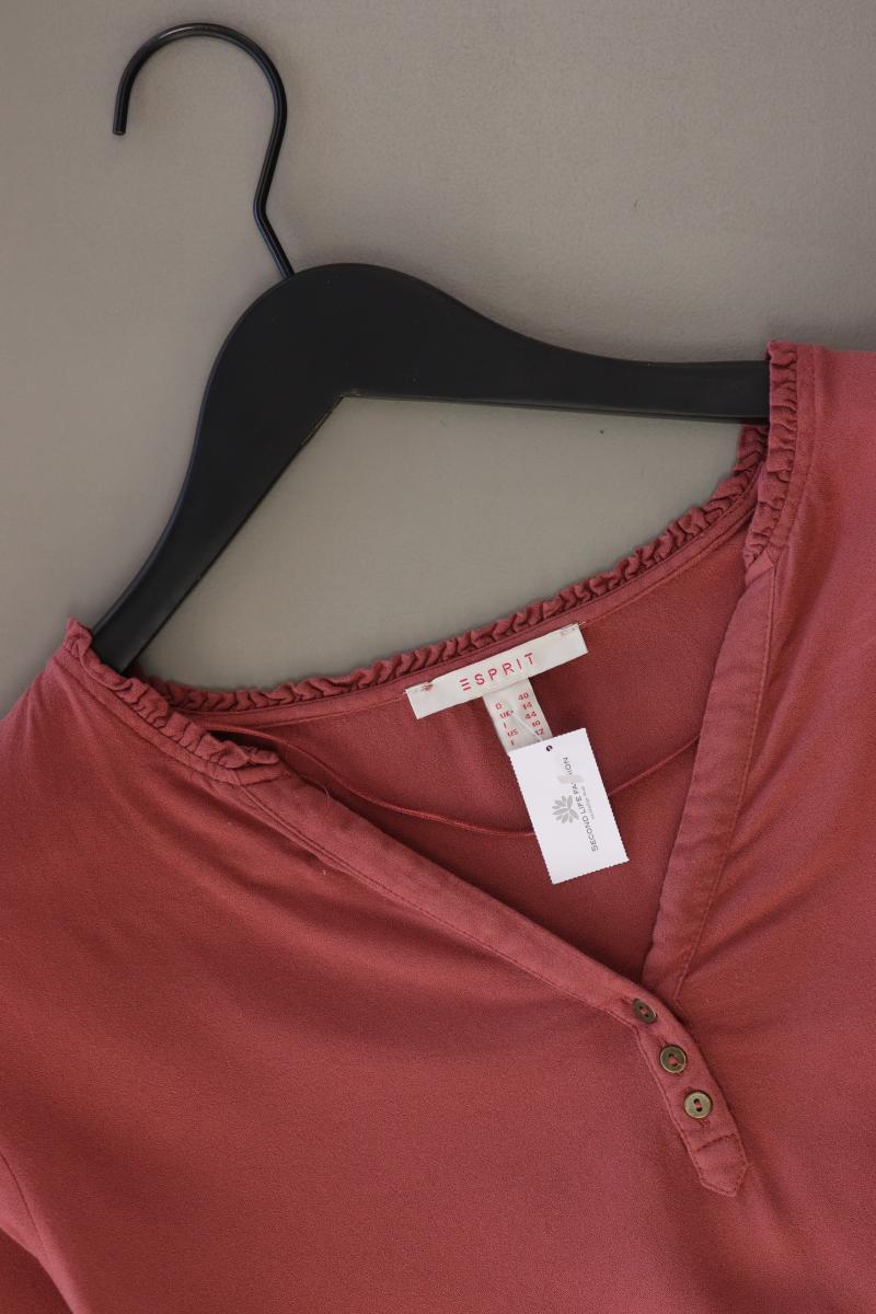 Esprit Langarmbluse Gr. 40 rot