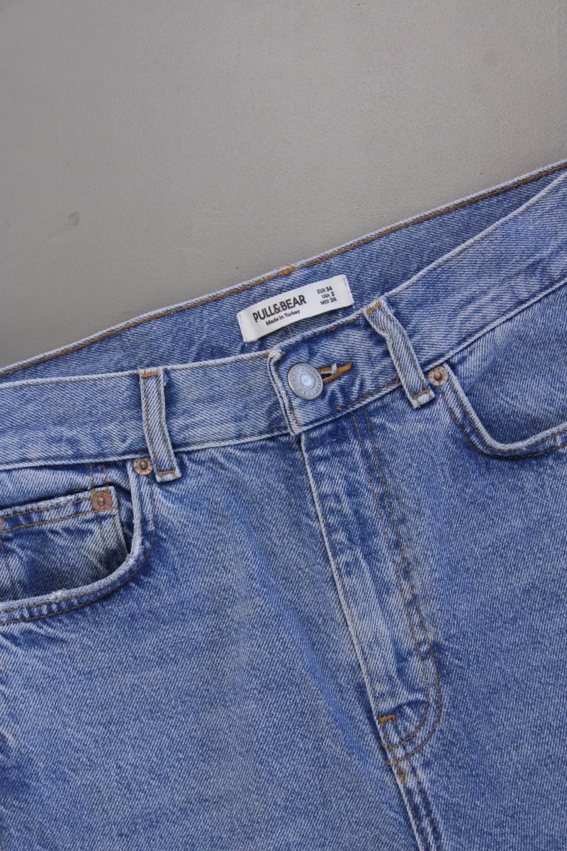 Pull&Bear Mom Jeans Gr. 34 blau