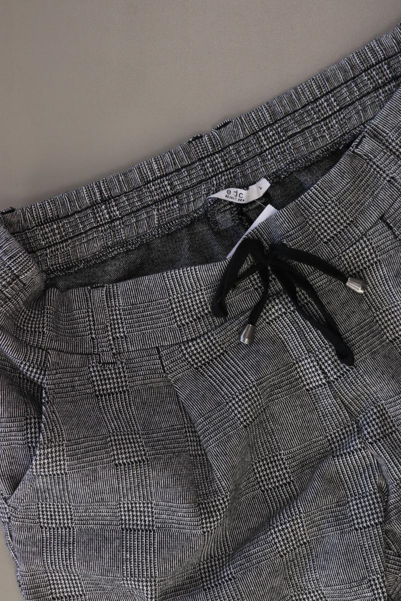 edc by Esprit Stoffhose Gr. L hahnentritt grau aus Baumwolle