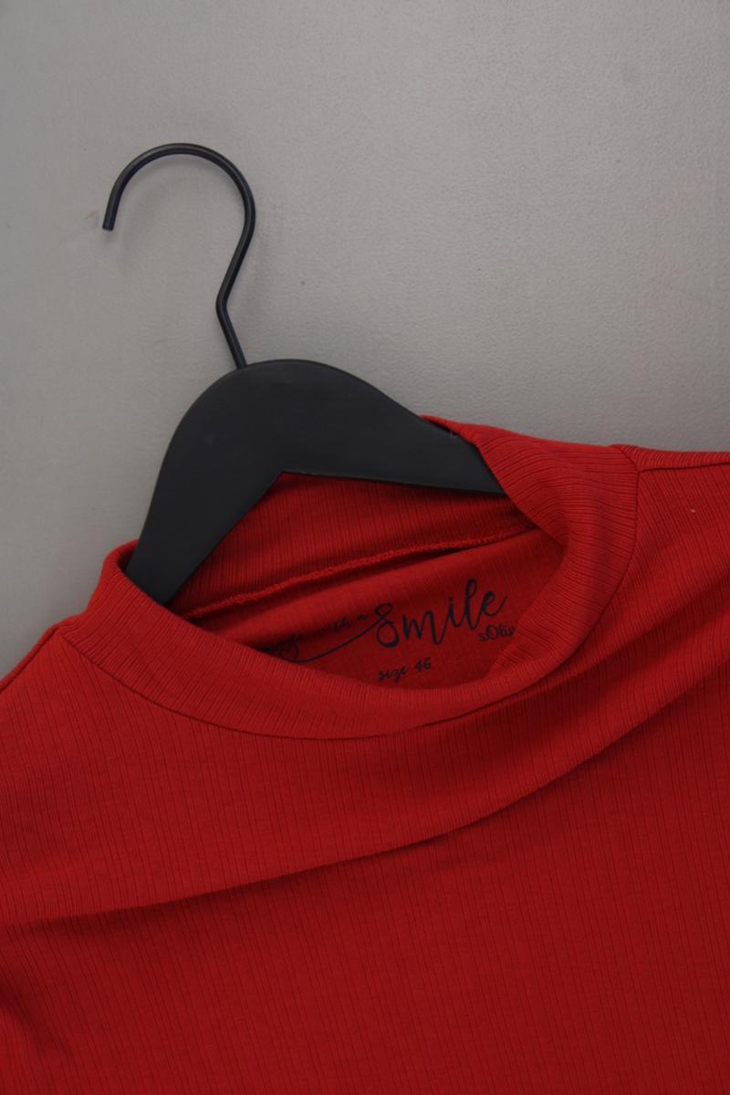 s.Oliver T-Shirt Gr. 46 Kurzarm rot aus Viskose