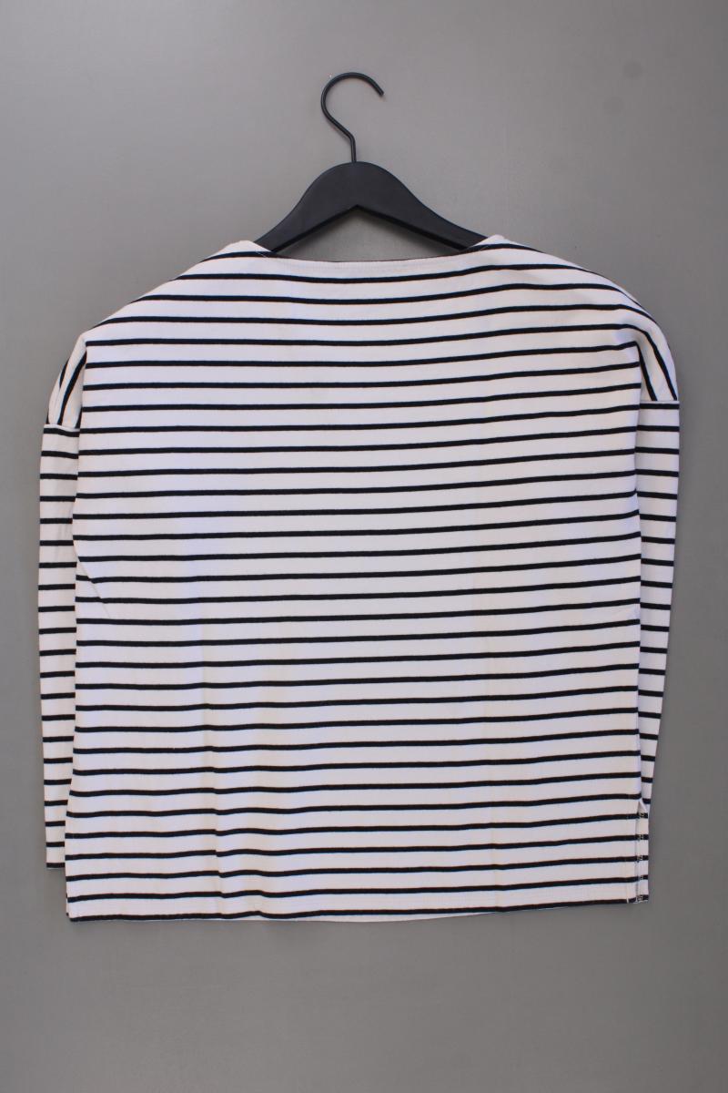 Hallhuber Langarmpullover Gr. S gestreift creme aus Baumwolle