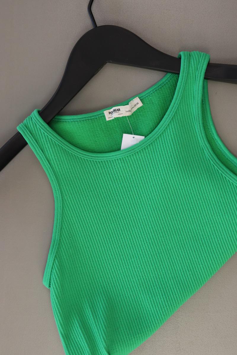 Pull&Bear Crop Top Gr. XS/s grün aus Polyester