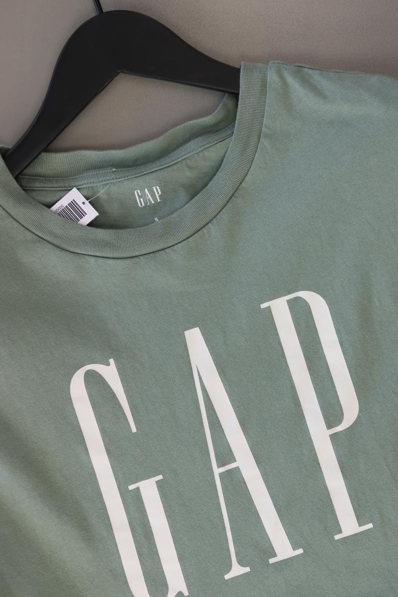 GAP Cropped Shirt Gr. S Kurzarm grün aus Baumwolle