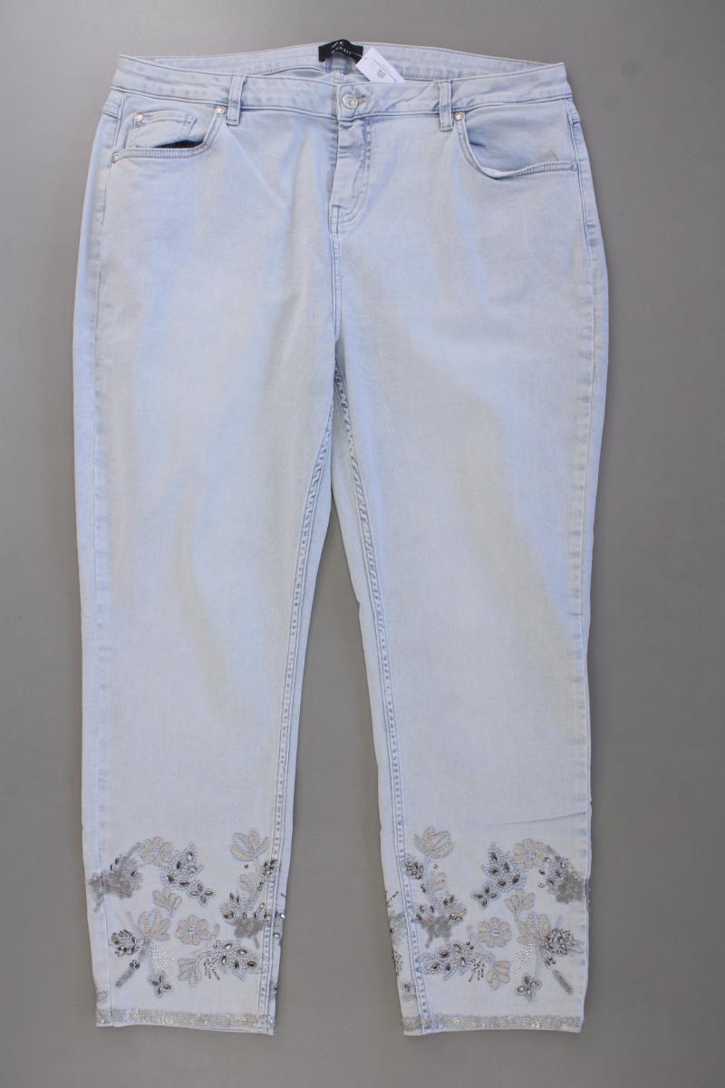 Monari Skinny Jeans Gr. 48 neuwertig blau