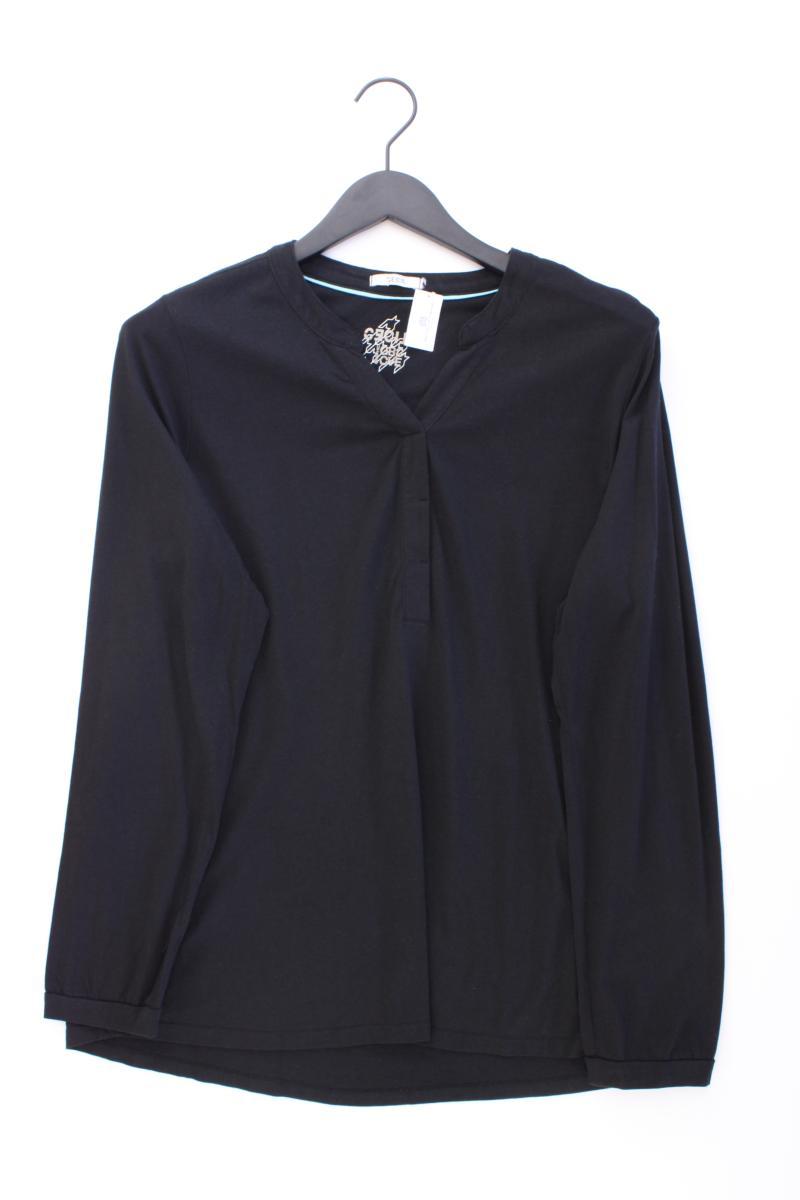 Cecil Shirt mit V-Ausschnitt Gr. 46 Langarm schwarz