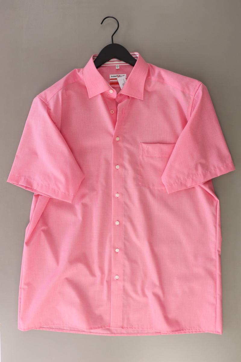 MARVELIS Kurzarmhemd für Herren Gr. Hemdgröße 45 rosa aus Baumwolle