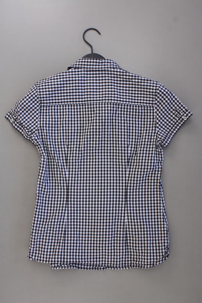 s.Oliver Karobluse Gr. 34 kariert Kurzarm schwarz aus Baumwolle