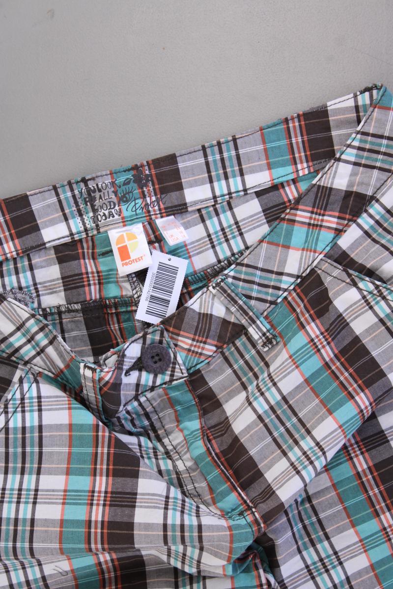 Protest Shorts Gr. XL kariert mehrfarbig aus Baumwolle