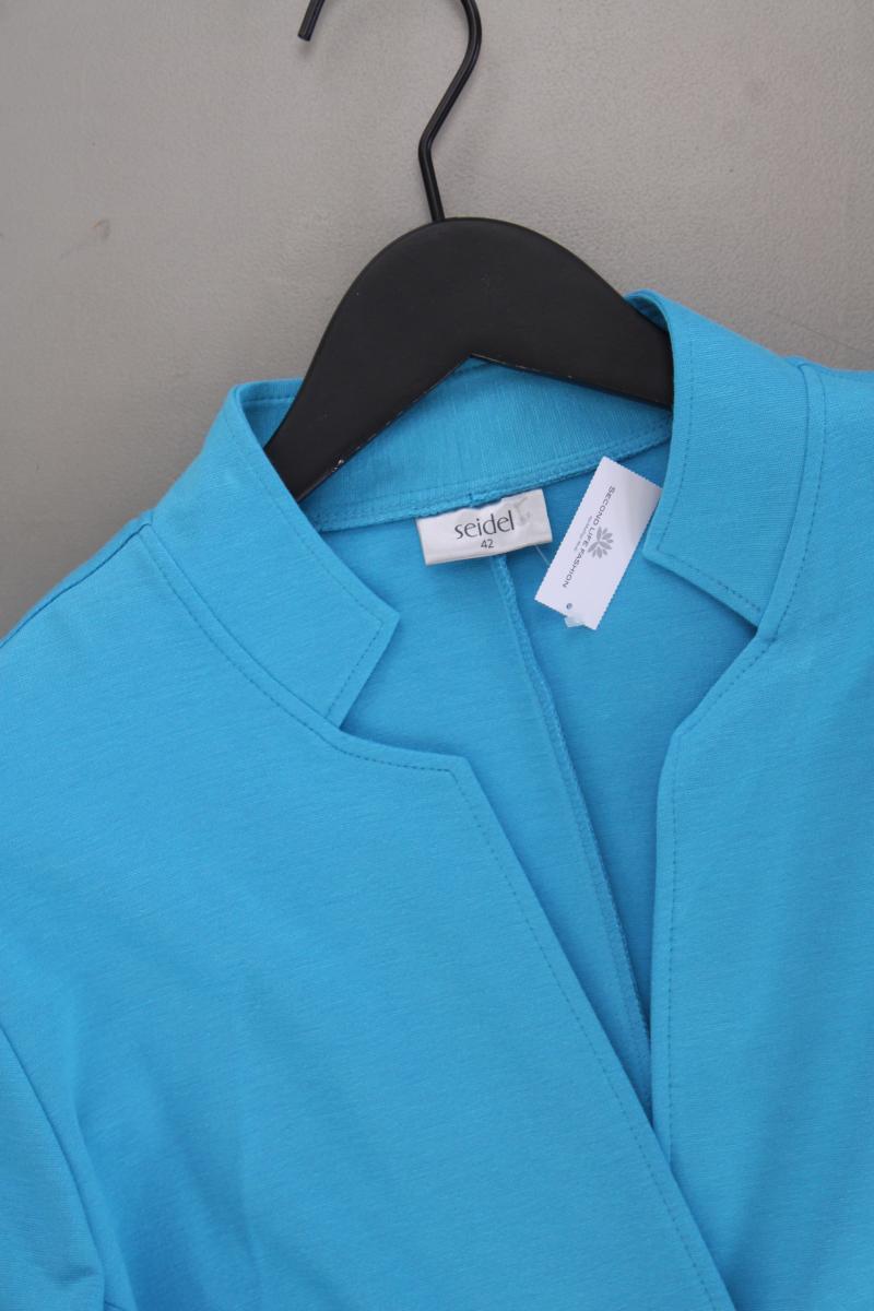 Seidel Jerseyblazer Gr. 42 neuwertig türkis aus Viskose