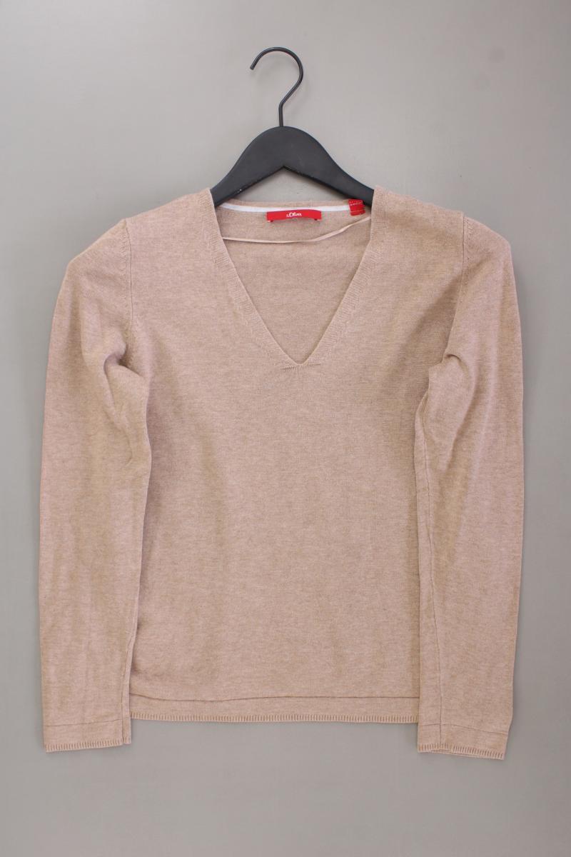 s.Oliver Feinstrickpullover Gr. 36 braun aus Viskose