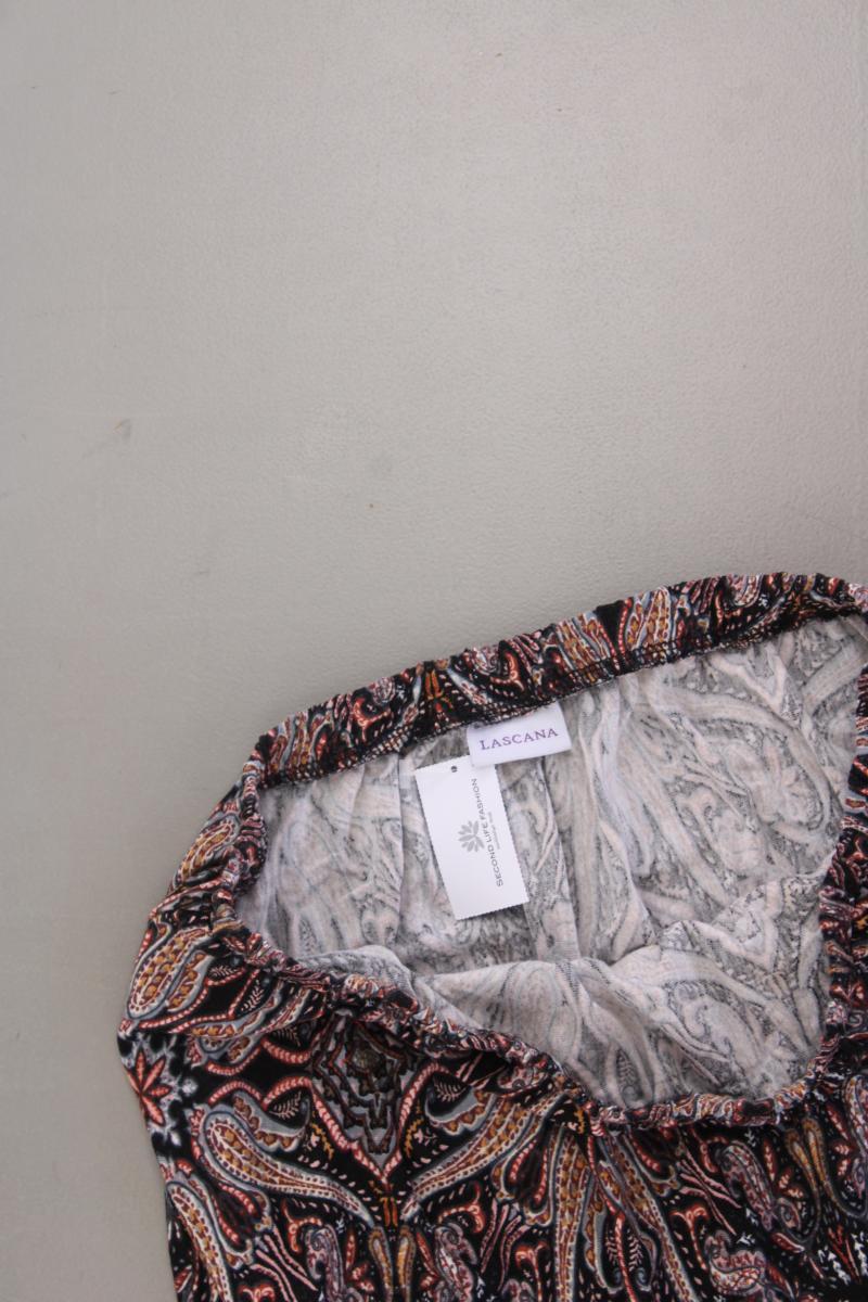 Lascana Kurzer Jumpsuit Gr. 38 mit Paisleymuster grau aus Viskose