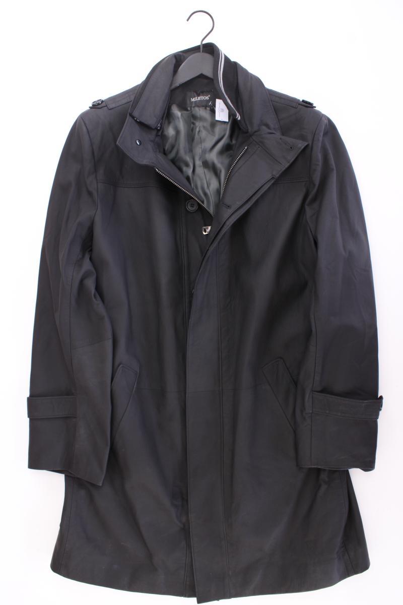 Ledermantel für Herren Gr. 56 Vintage schwarz