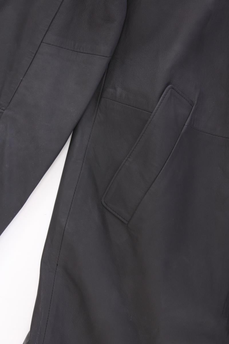 Ledermantel für Herren Gr. 56 Vintage schwarz