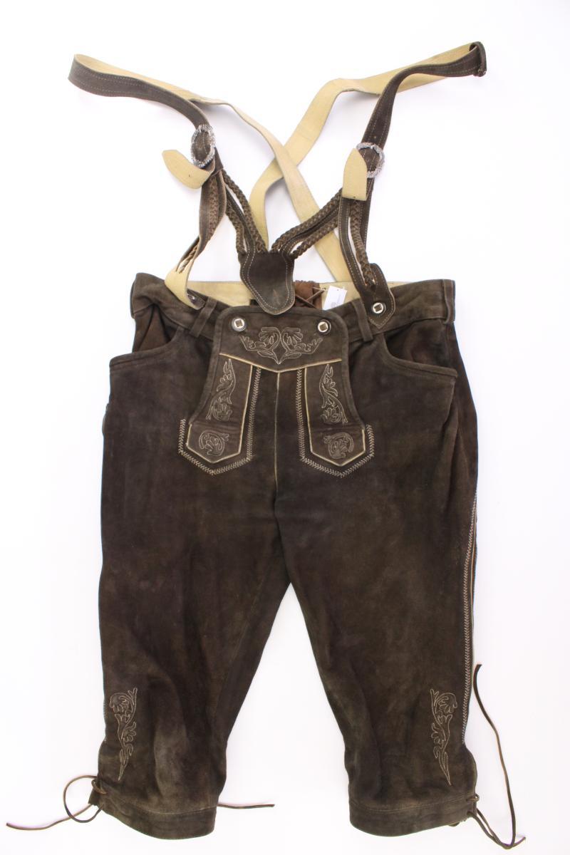 Trachtenhose Lederhose für Herren Gr. Langgröße 98 braun