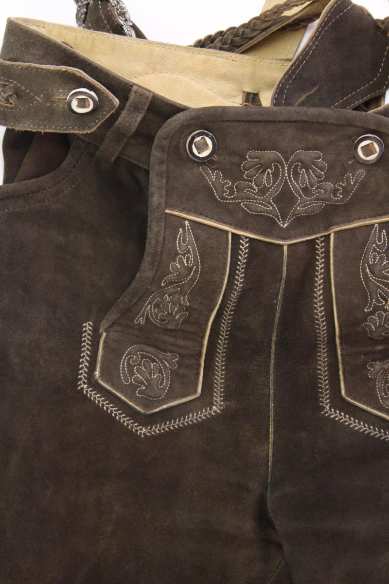 Trachtenhose Lederhose für Herren Gr. Langgröße 98 braun