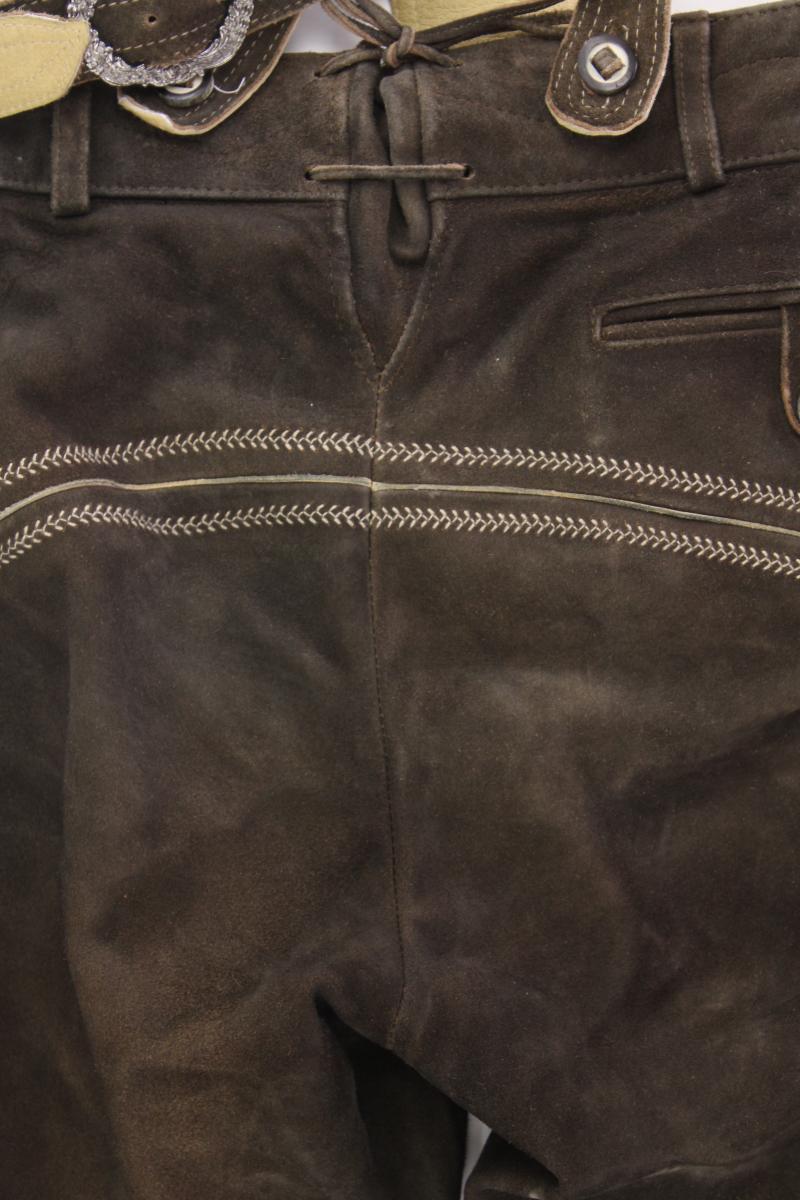 Trachtenhose Lederhose für Herren Gr. Langgröße 98 braun