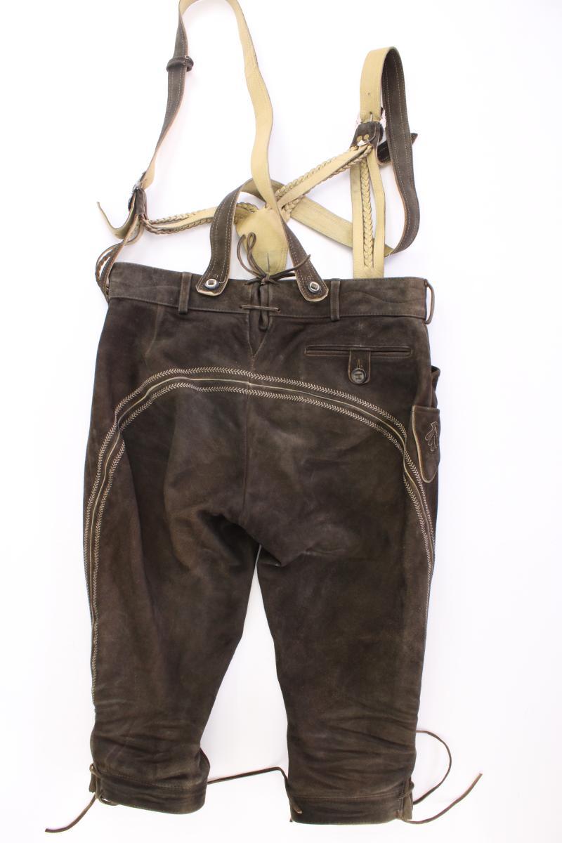 Trachtenhose Lederhose für Herren Gr. Langgröße 98 braun