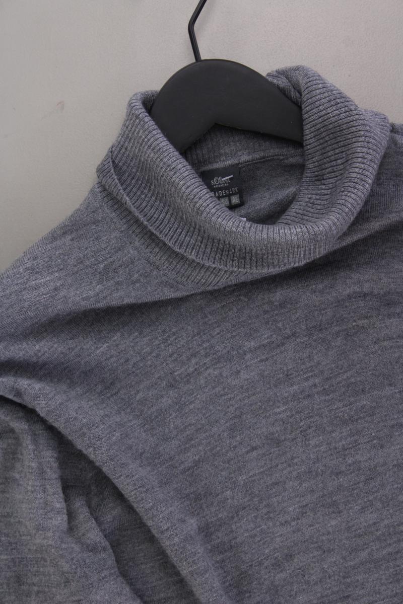 s.Oliver Rollkragenpullover für Herren Gr. XXL grau aus Wolle