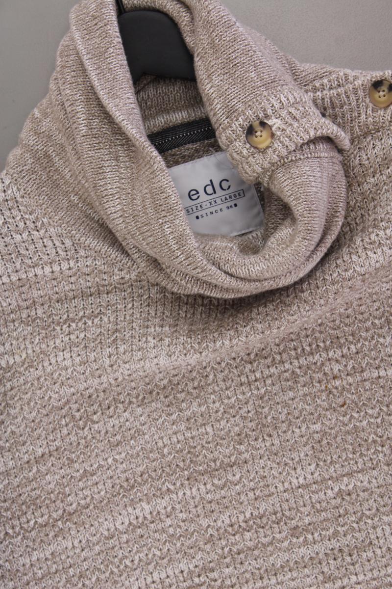 edc by Esprit Feinstrickpullover für Herren Gr. XXL neuwertig braun