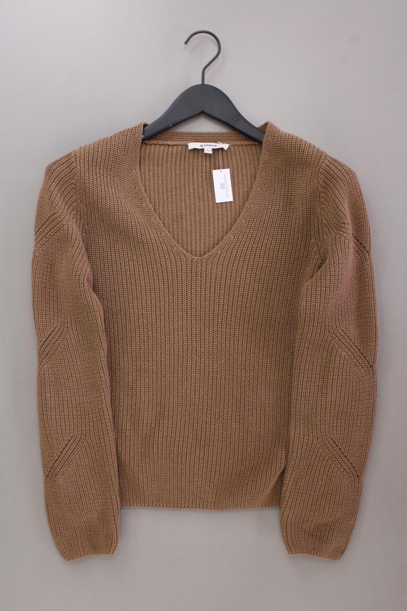 Garcia Jeans Grobstrickpullover Gr. XS braun aus Baumwolle