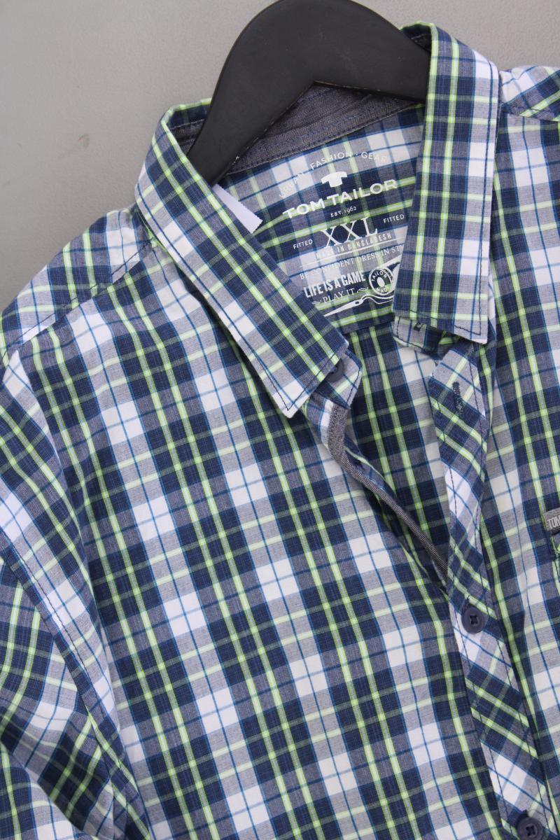Tom Tailor Karohemd für Herren Gr. XXL kariert Langarm mehrfarbig aus Baumwolle
