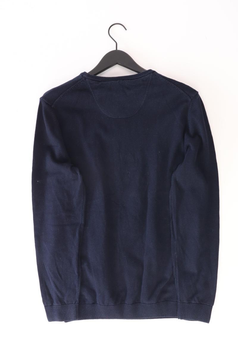 s.Oliver Feinstrickpullover für Herren Gr. L blau aus Baumwolle