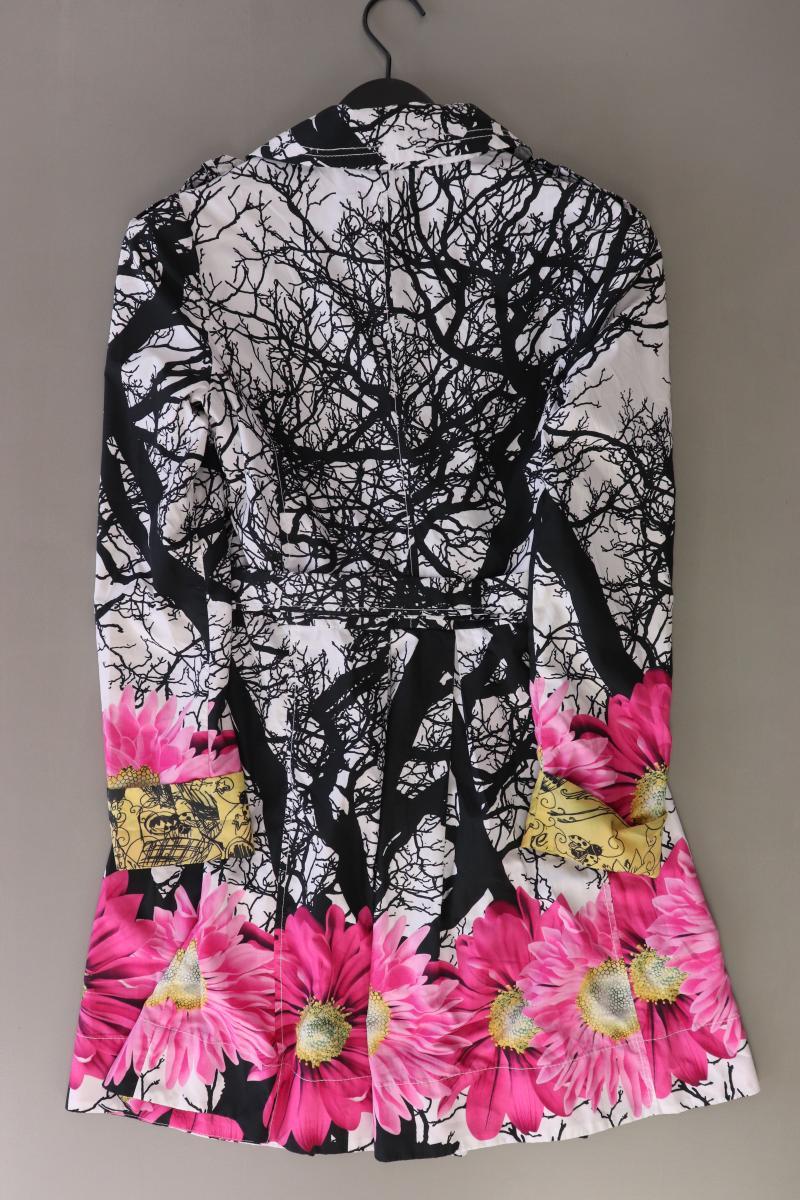 Desigual Regular Mantel Gr. 38 mit Blumenmuster mehrfarbig aus Polyester