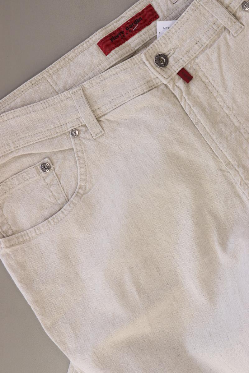 Pierre Cardin Straight Jeans für Herren Gr. Kurzgröße 27 creme aus Leinen