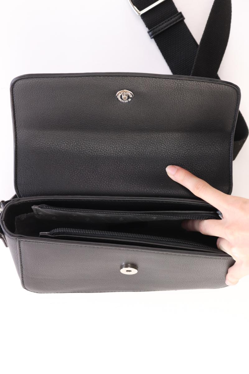 L. Credi Umhängetasche schwarz aus Kunstleder