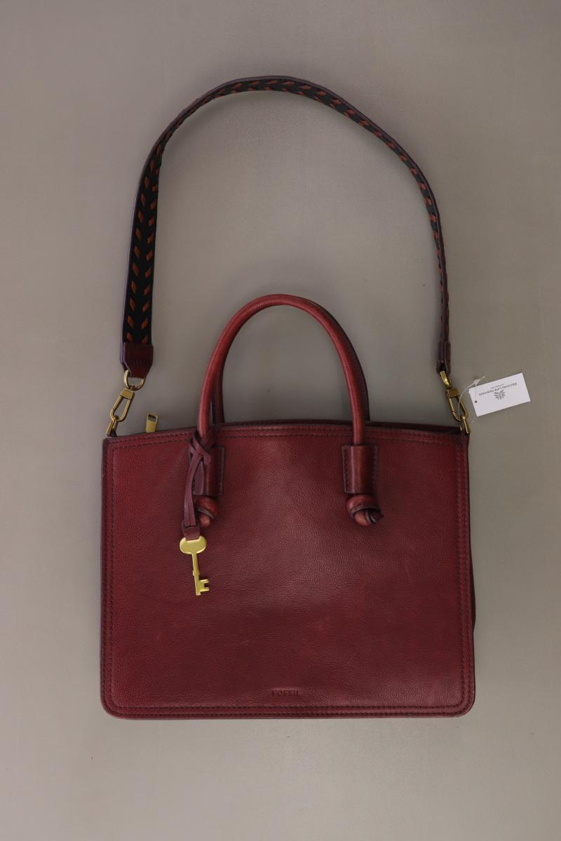 Fossil Henkeltasche rot aus Leder