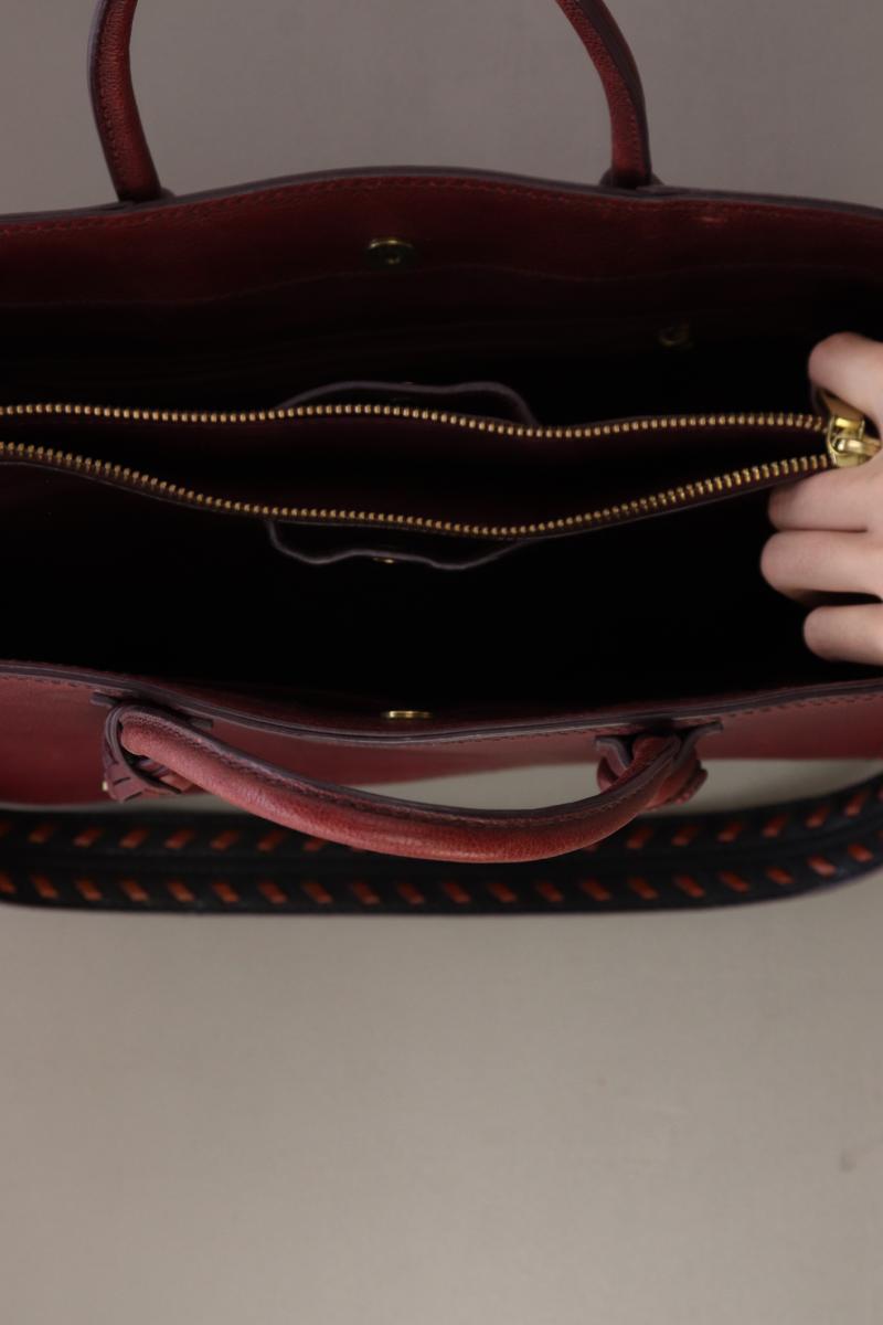 Fossil Henkeltasche rot aus Leder