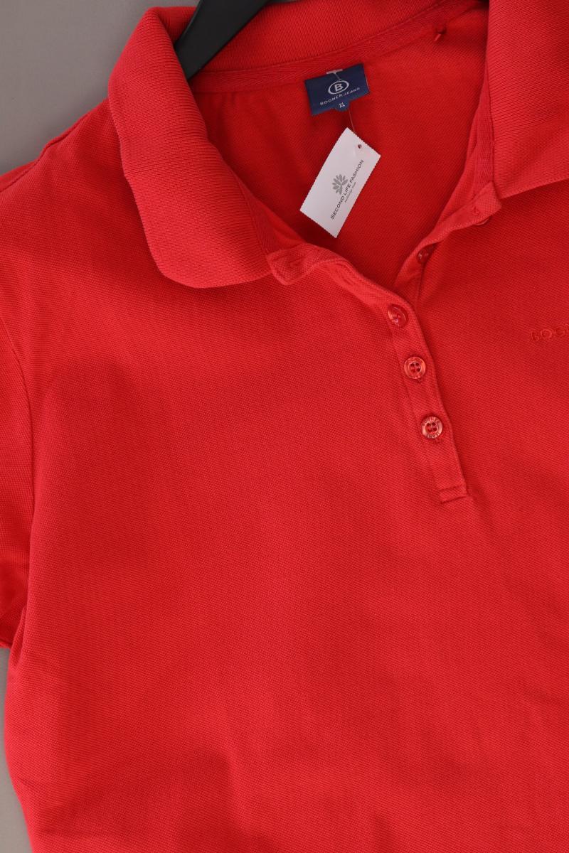 Bogner Jeans Poloshirt Gr. XL Kurzarm rot aus Baumwolle