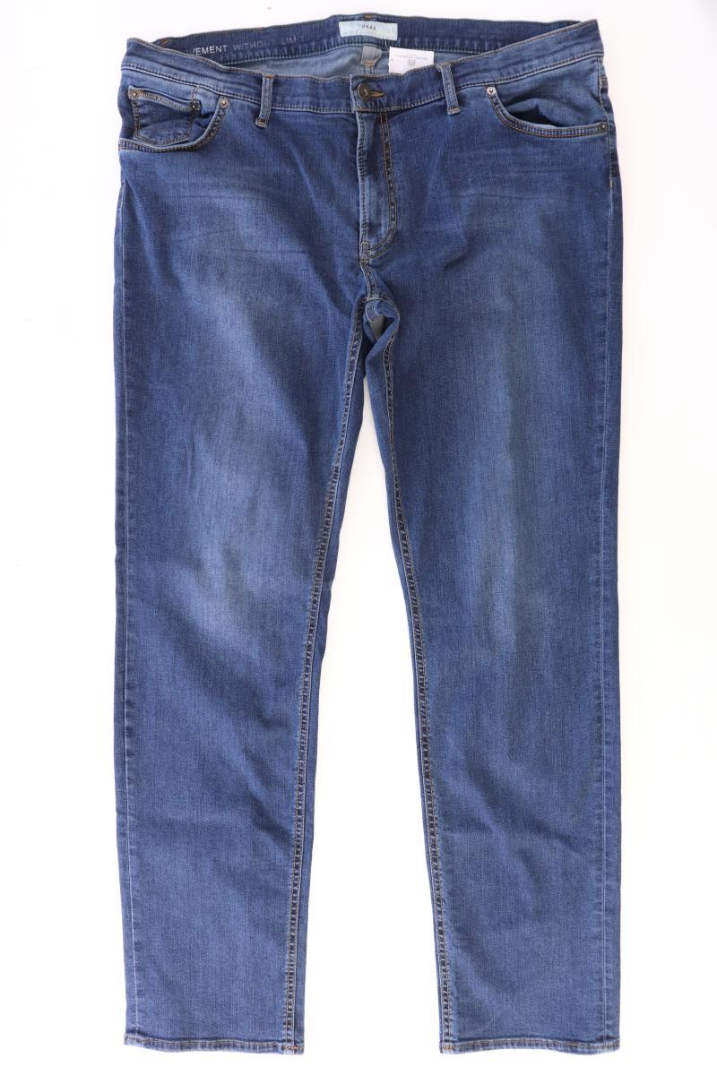 Brax Straight Jeans für Herren Gr. 58 blau aus Baumwolle