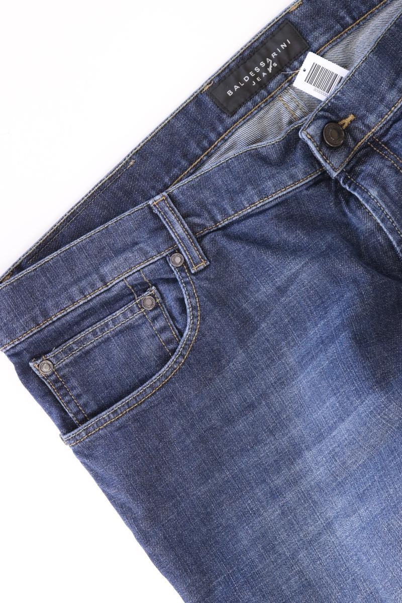 BALDESSARINI Straight Jeans für Herren Gr. 58 blau aus Baumwolle