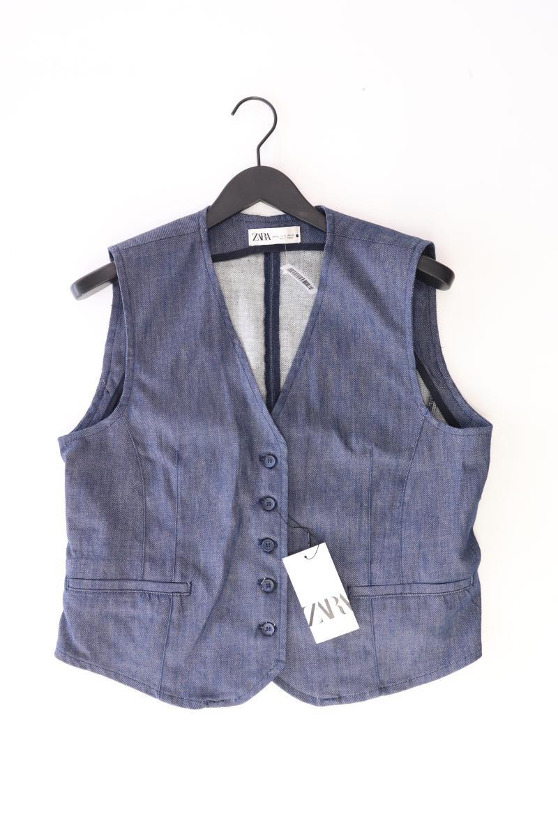 Zara Regular Weste Gr. XL neu mit Etikett Neupreis: 49,95€! blau aus Baumwolle