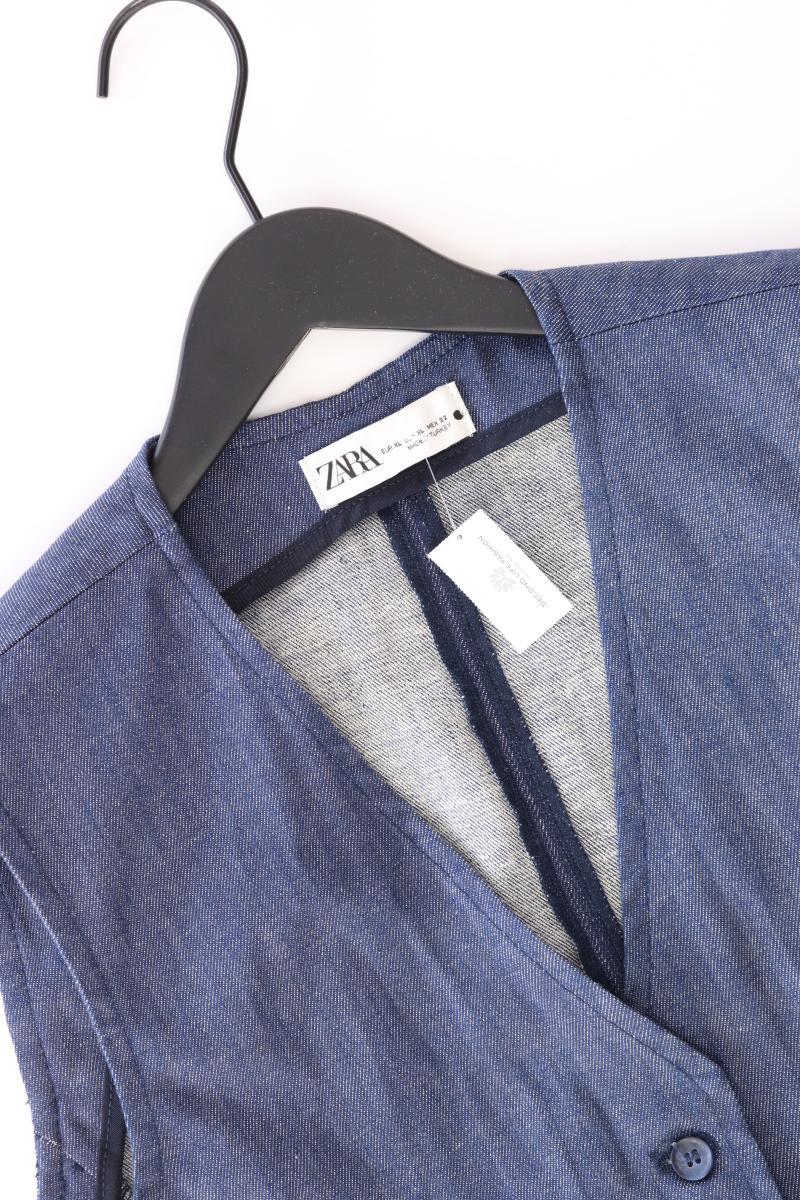 Zara Regular Weste Gr. XL neu mit Etikett Neupreis: 49,95€! blau aus Baumwolle