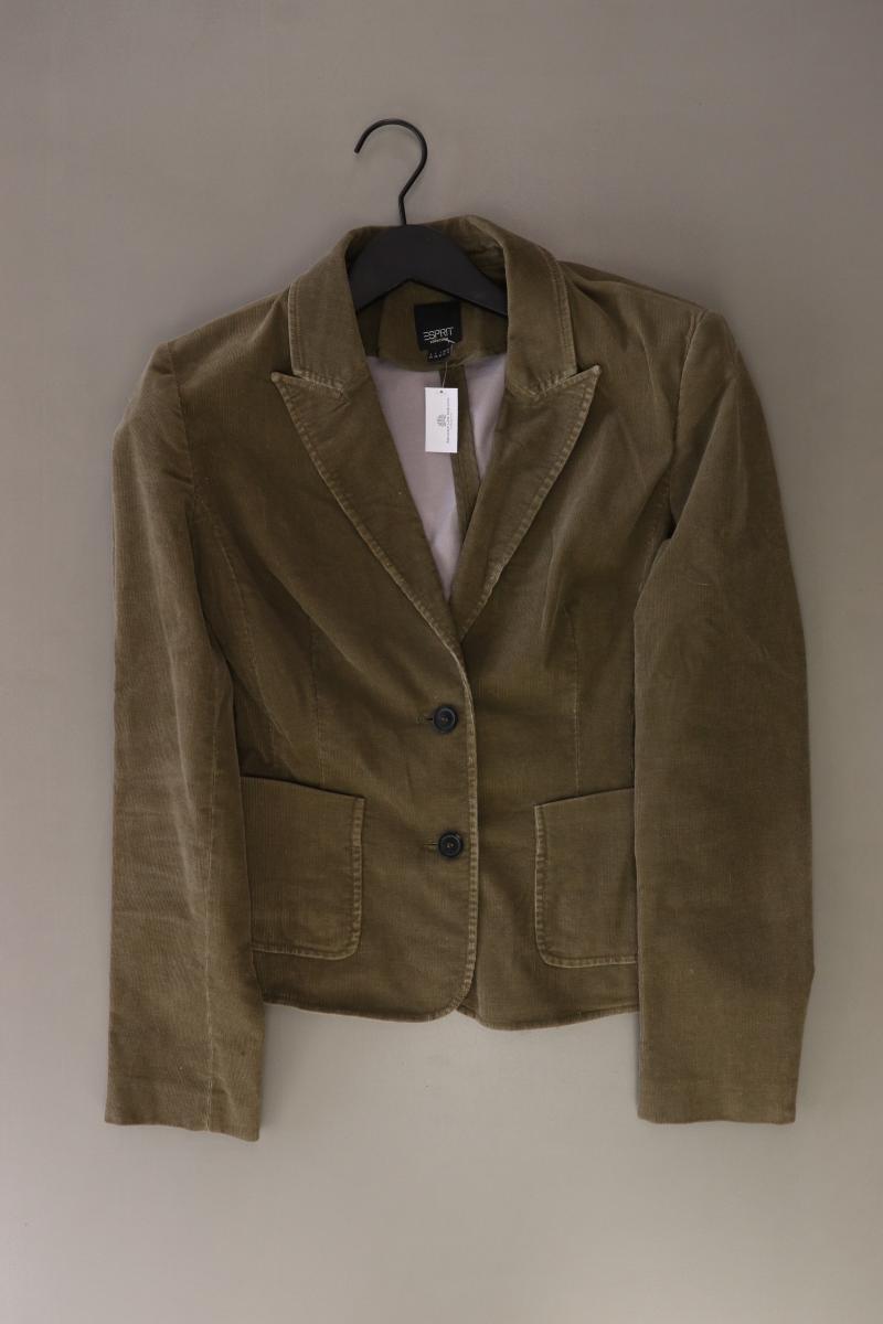 Esprit Collection Cordblazer Gr. 38 olivgrün aus Baumwolle