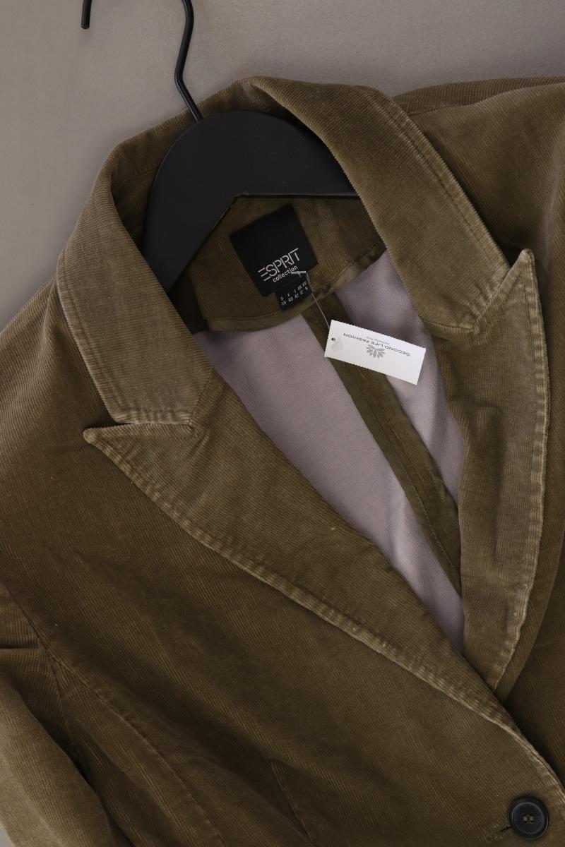Esprit Collection Cordblazer Gr. 38 olivgrün aus Baumwolle