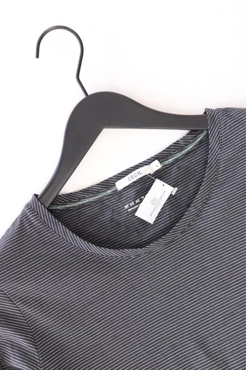 Cecil Ringelshirt Gr. L gestreift 3/4 Ärmel blau aus Baumwolle