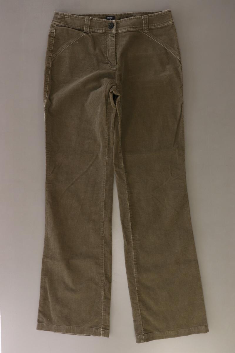 Esprit Collection Cordhose Gr. 38 olivgrün aus Baumwolle